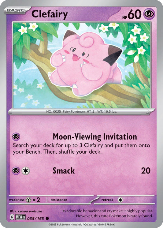 035/165 Clefairy - SCARLET AND VIOLET: 151 - Pokemon Single Card