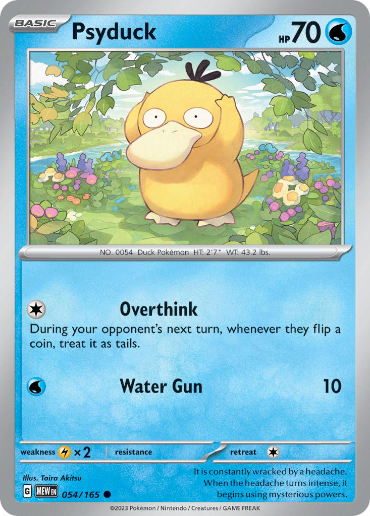 054/165 Psyduck - SCARLET AND VIOLET: 151 - Pokemon Single Card