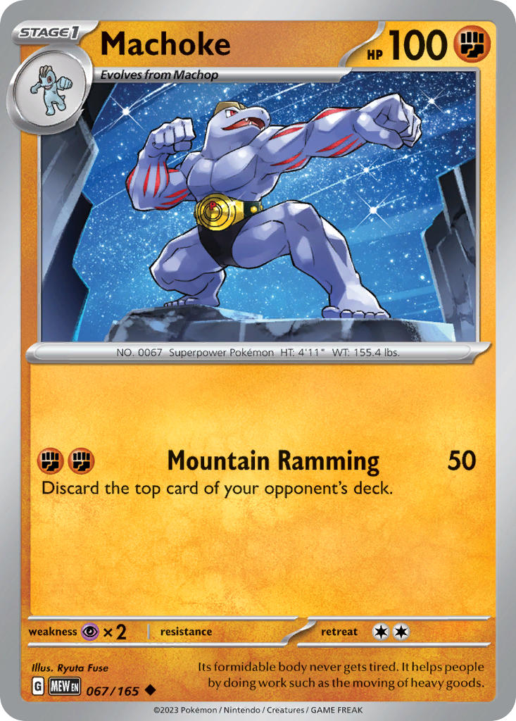 067/165 Machoke - SCARLET AND VIOLET: 151 - Pokemon Single Card