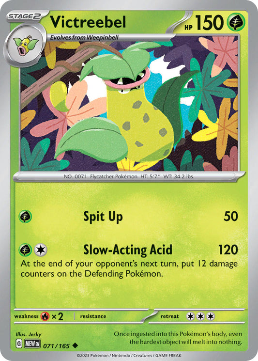 071/165 Victreebel - SCARLET AND VIOLET: 151 - Pokemon Single Card