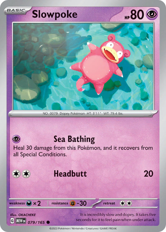 079/165 Slowpoke - SCARLET AND VIOLET: 151 - Pokemon Single Card