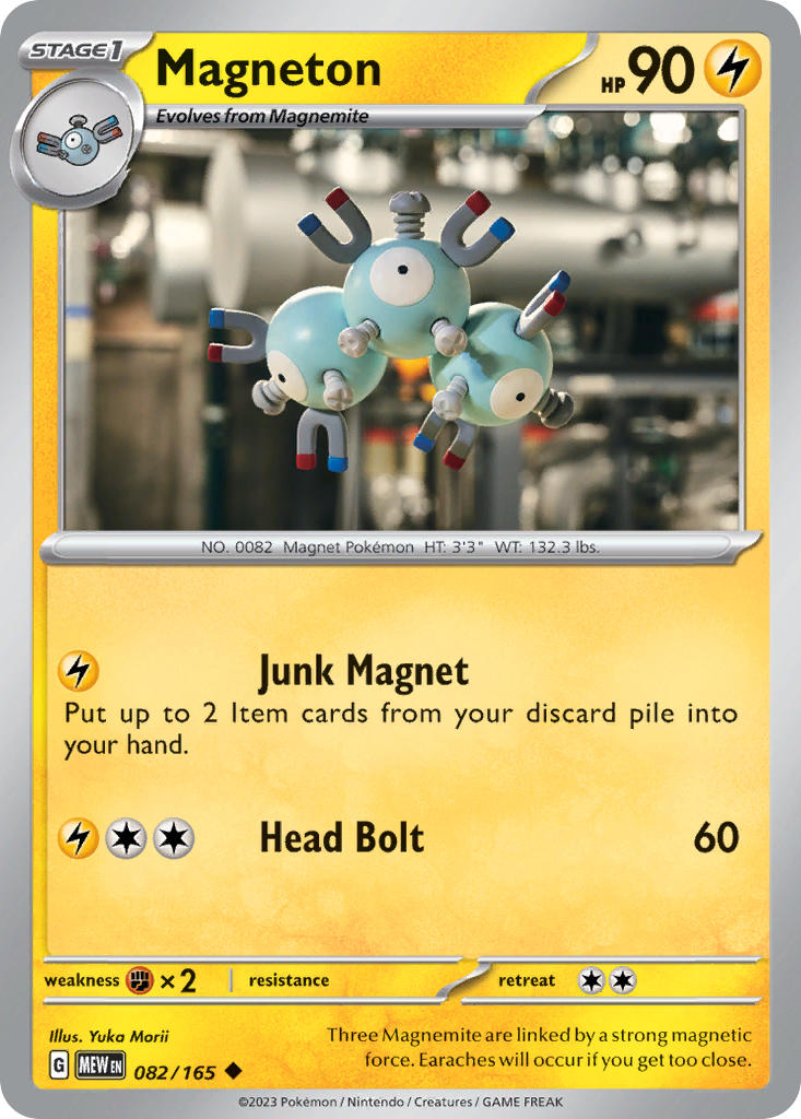 082/165 Magneton - SCARLET AND VIOLET: 151 - Pokemon Single Card