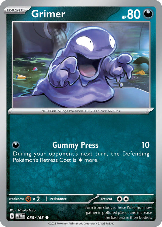 088/165 Grimer - SCARLET AND VIOLET: 151 - Pokemon Single Card