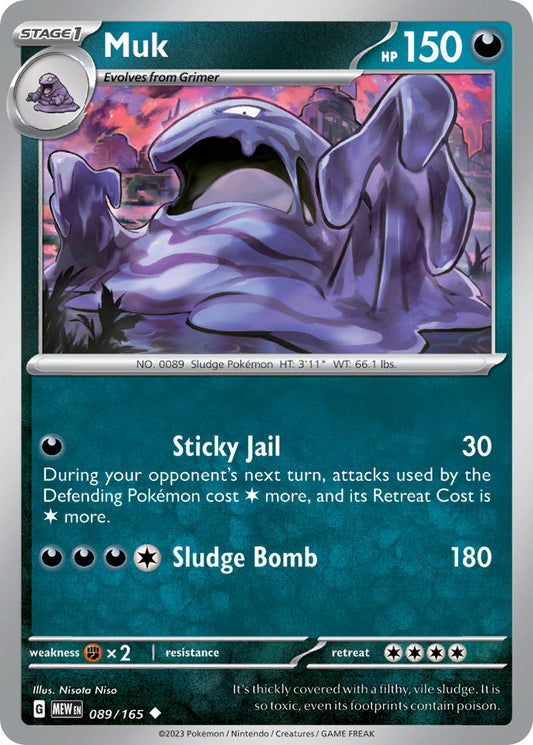 089/165 Muk - SCARLET AND VIOLET: 151 - Pokemon Single Card