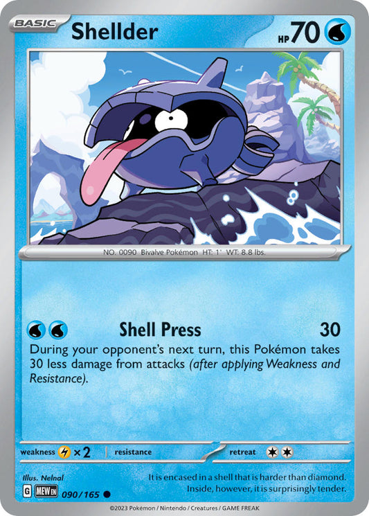 090/165 Shellder - SCARLET AND VIOLET: 151 - Pokemon Single Card