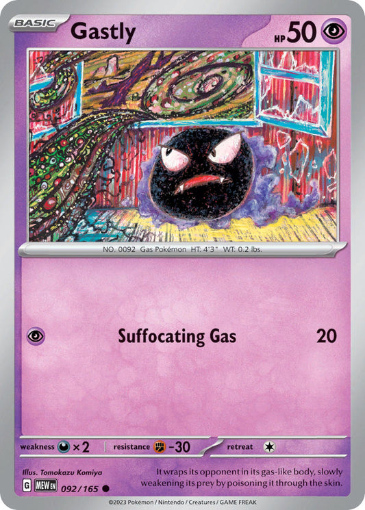 092/165 Gastly - SCARLET AND VIOLET: 151 - Pokemon Single Card