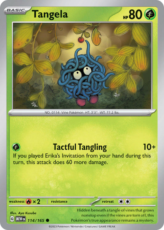 114/165 Tangela - SCARLET AND VIOLET: 151 - Pokemon Single Card