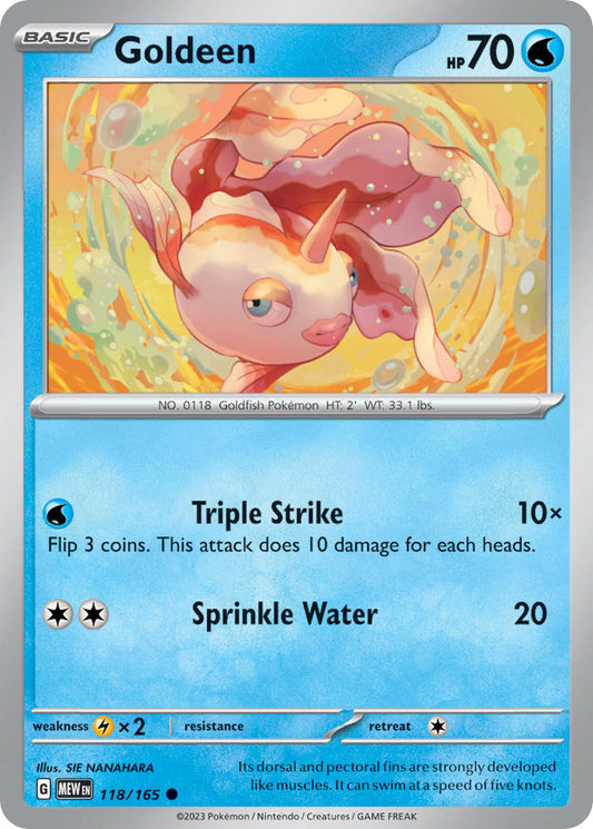 118/165 Goldeen - SCARLET AND VIOLET: 151 - Pokemon Single Card