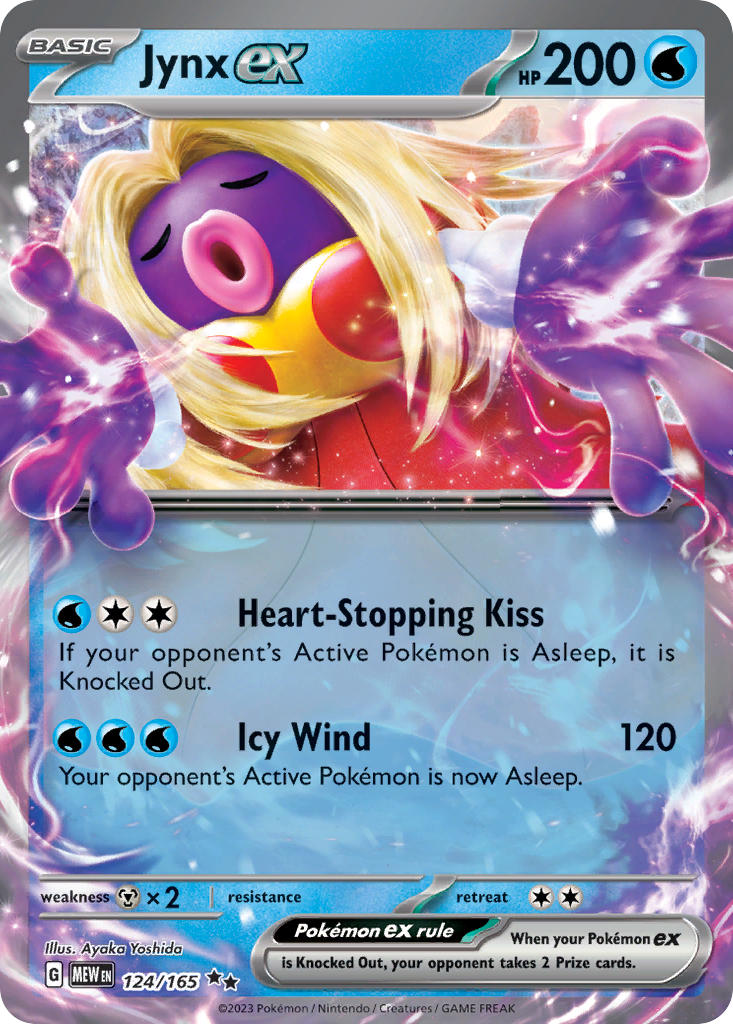 124/165 Jynx ex - SCARLET AND VIOLET: 151 - Pokemon Single Card