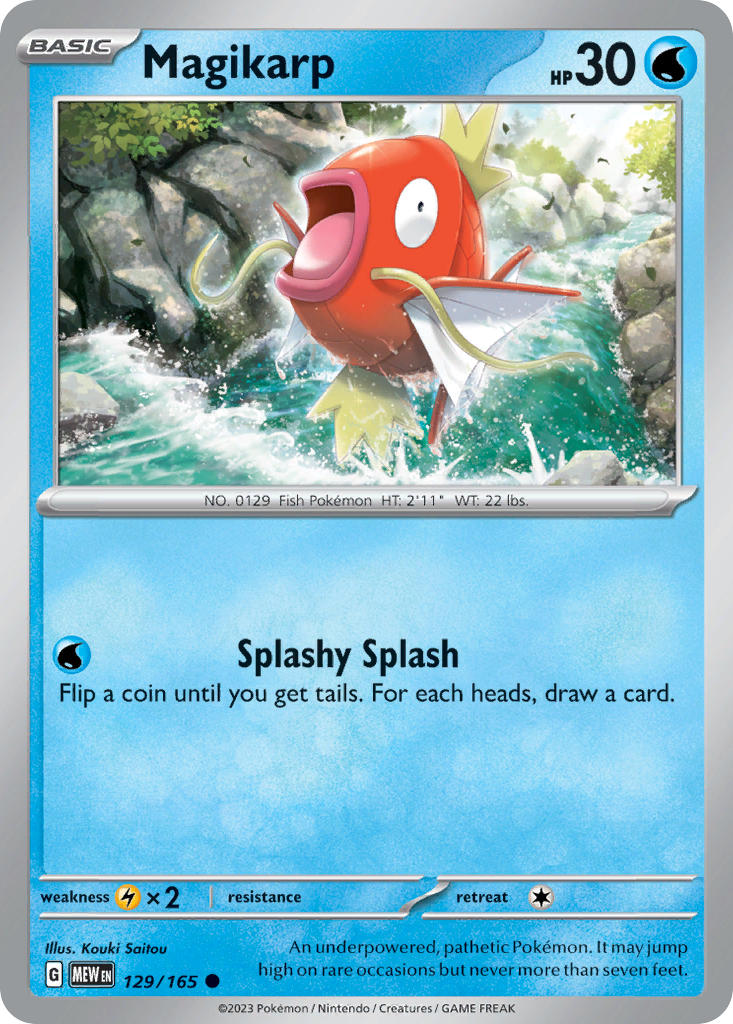 129/165 Magikarp - SCARLET AND VIOLET: 151 - Pokemon Single Card