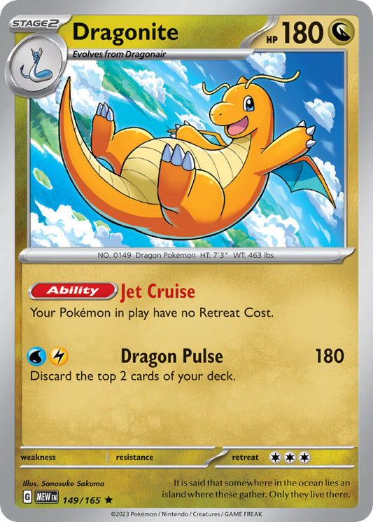 149/165 Dragonite - SCARLET AND VIOLET: 151 - Pokemon Single Card