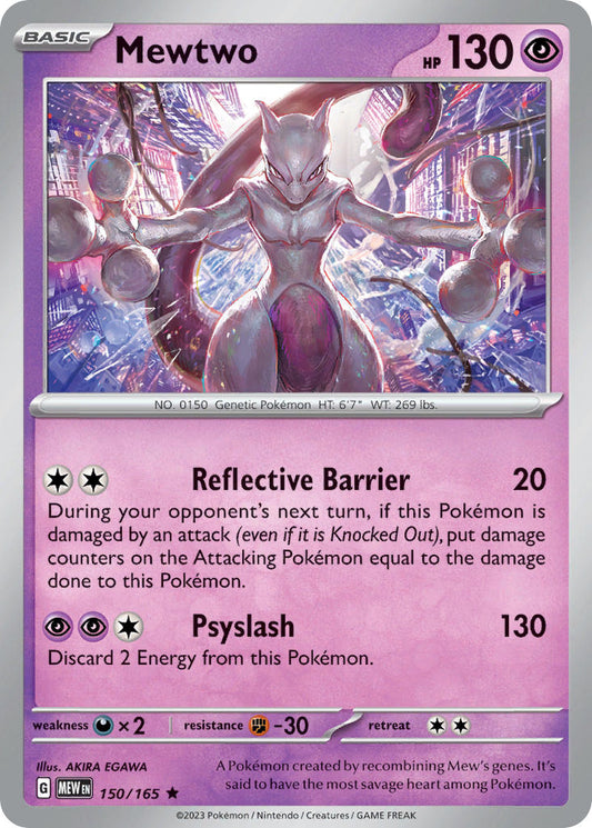 150/165 Mewtwo - SCARLET AND VIOLET: 151 - Pokemon Single Card