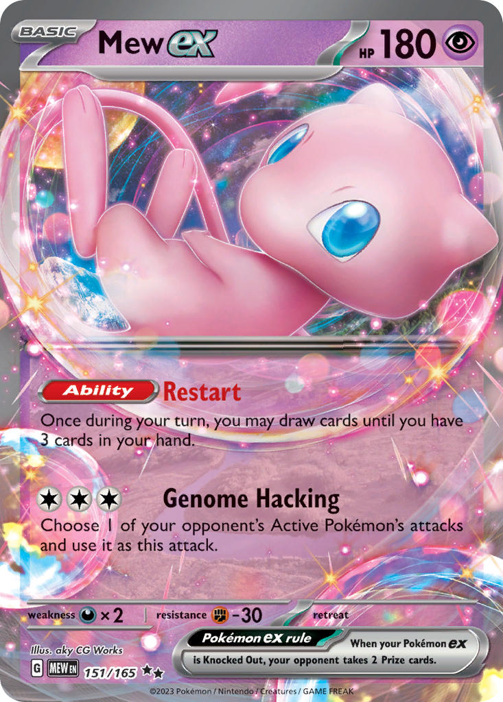 151/165 Mew ex - SCARLET AND VIOLET: 151 - Pokemon Single Card