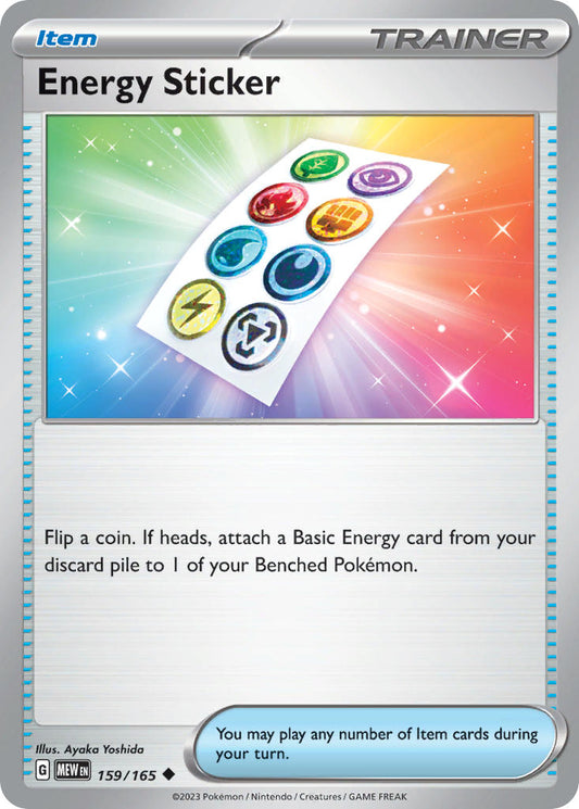 159/165 Energy Sticker - SCARLET AND VIOLET: 151 - Pokemon Single Card