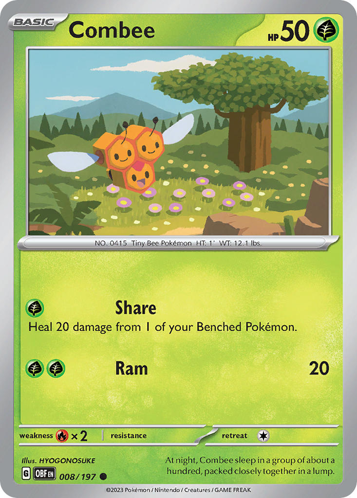 008/197 Combee - SCARLET AND VIOLET: OBSIDIAN FLAMES - Pokemon Single Card