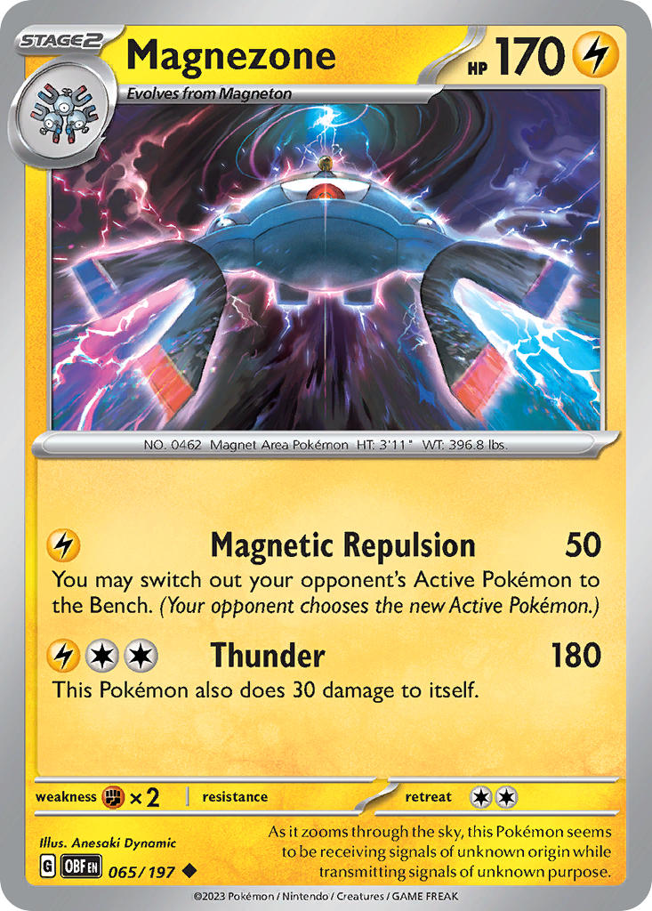 065/197 Magnezone - SCARLET AND VIOLET: OBSIDIAN FLAMES - Pokemon Single Card