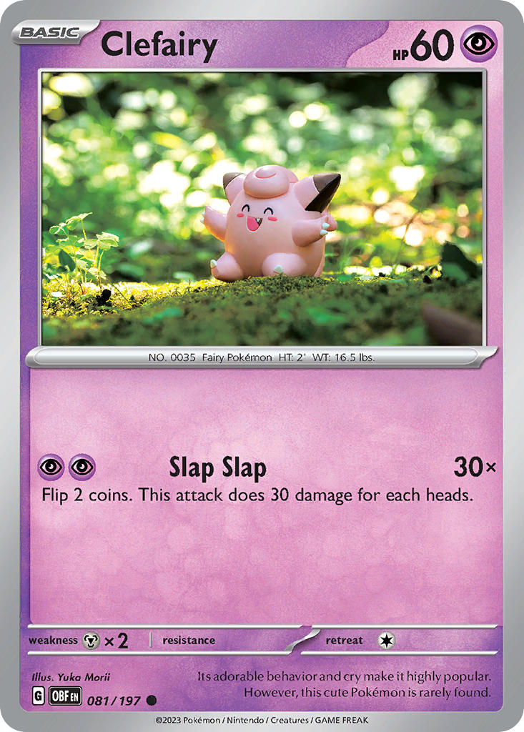 081/197 Clefairy - SCARLET AND VIOLET: OBSIDIAN FLAMES - Pokemon Single Card