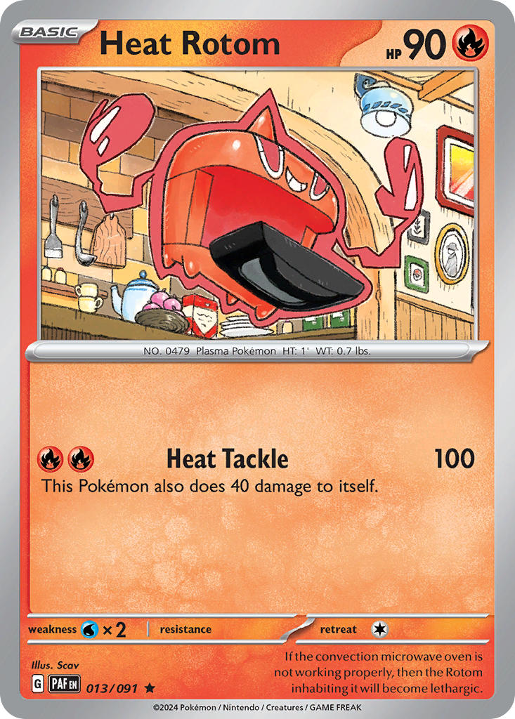 Heat Rotom 013/091 - POKEMON SCARLET & VIOLET: PALDEAN FATES - Pokemon Single Card