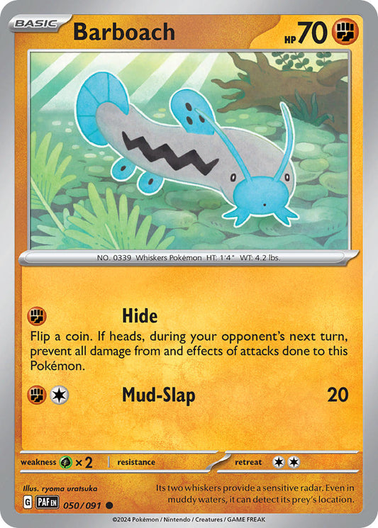 Barboach 050/091 - POKEMON SCARLET & VIOLET: PALDEAN FATES - Pokemon Single Card