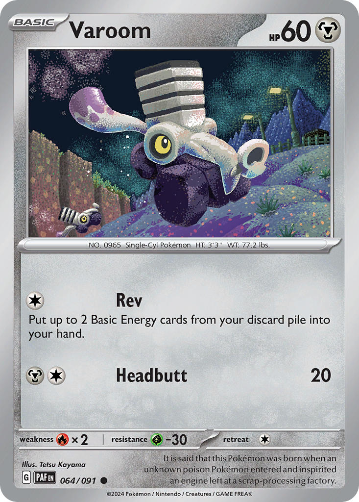 Varoom 064/091 - POKEMON SCARLET & VIOLET: PALDEAN FATES - Pokemon Single Card