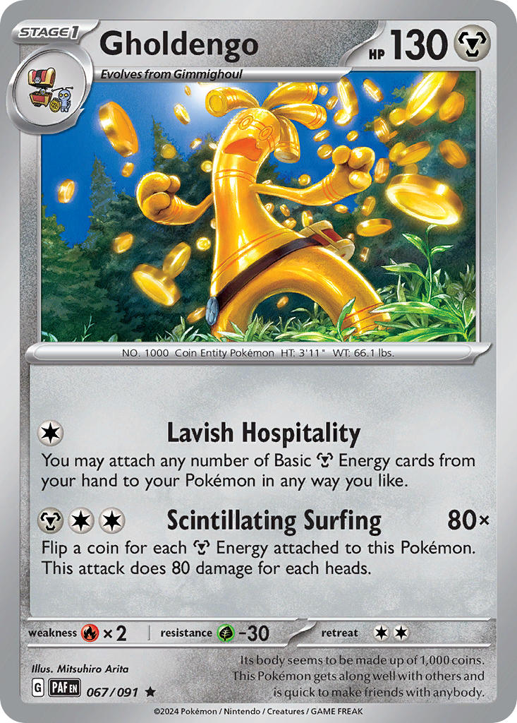 Gholdengo 067/091 - POKEMON SCARLET & VIOLET: PALDEAN FATES - Pokemon Single Card
