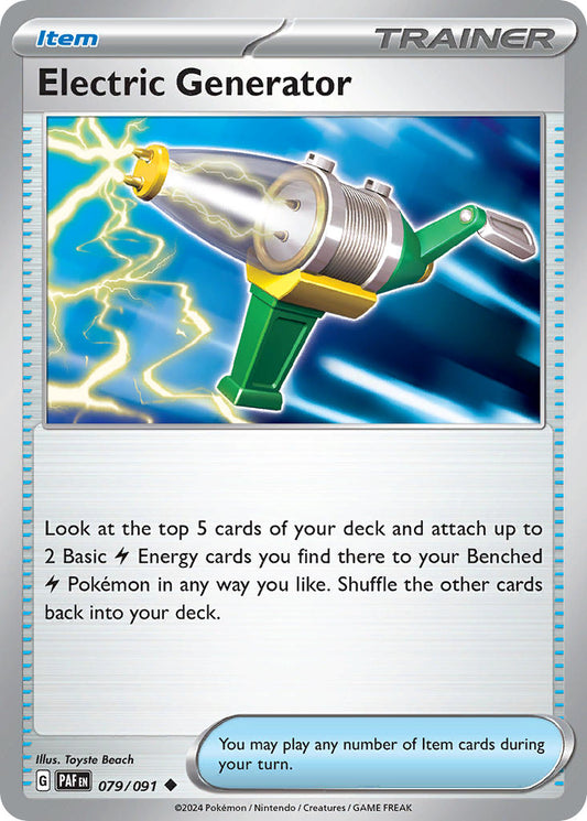 Electric Generator 079/091 - POKEMON SCARLET & VIOLET: PALDEAN FATES - Pokemon Single Card