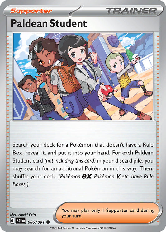 Paldean Student 086/091 - POKEMON SCARLET & VIOLET: PALDEAN FATES - Pokemon Single Card