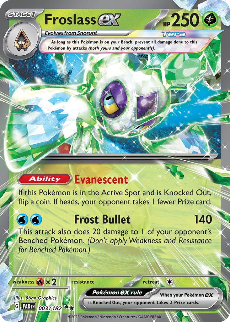 003/182 Froslass ex - SCARLET AND VIOLET: PARADOX RIFT - Pokemon Single Card