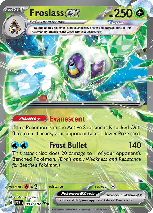 003/182 Froslass ex - SCARLET AND VIOLET: PARADOX RIFT - Pokemon Single Card