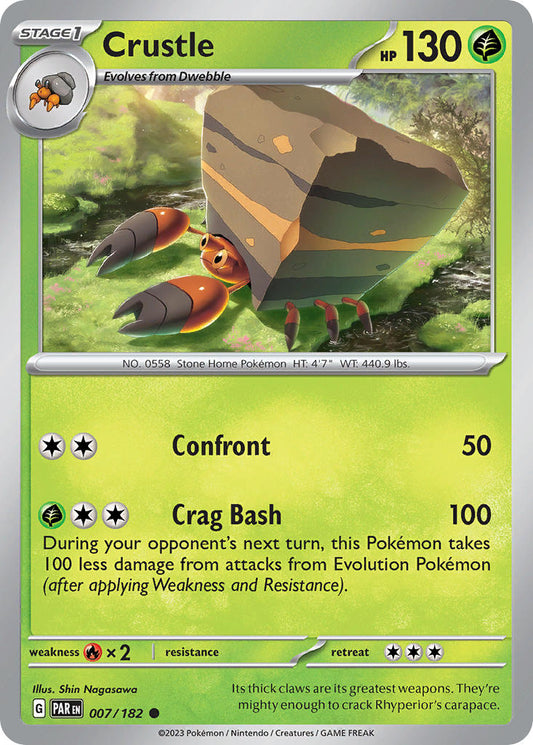 007/182 Crustle - SCARLET AND VIOLET: PARADOX RIFT - Pokemon Single Card