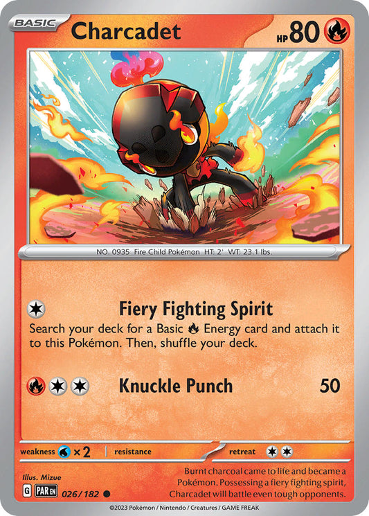 026/182 Charcadet - SCARLET AND VIOLET: PARADOX RIFT - Pokemon Single Card