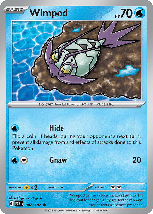 047/182 Wimpod - SCARLET AND VIOLET: PARADOX RIFT - Pokemon Single Card