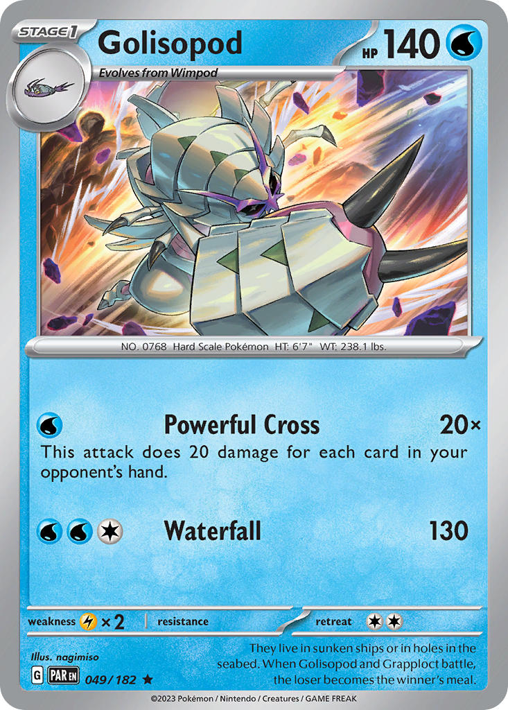 049/182 Golisopod - SCARLET AND VIOLET: PARADOX RIFT - Pokemon Single Card