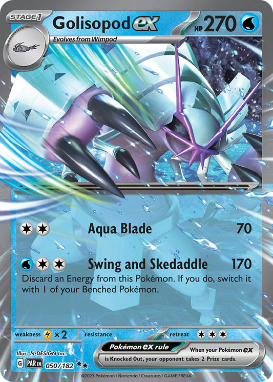 050/182 Golisopod ex - SCARLET AND VIOLET: PARADOX RIFT - Pokemon Single Card