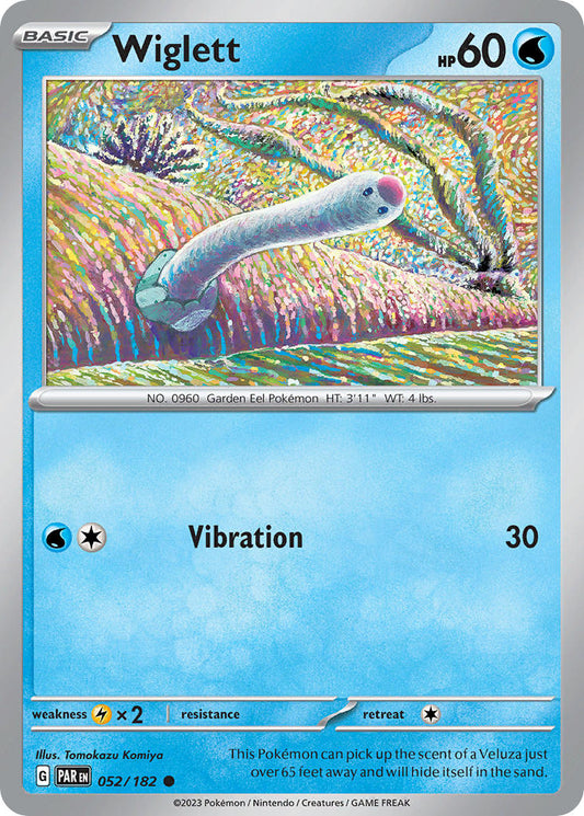 052/182 Wiglett - SCARLET AND VIOLET: PARADOX RIFT - Pokemon Single Card