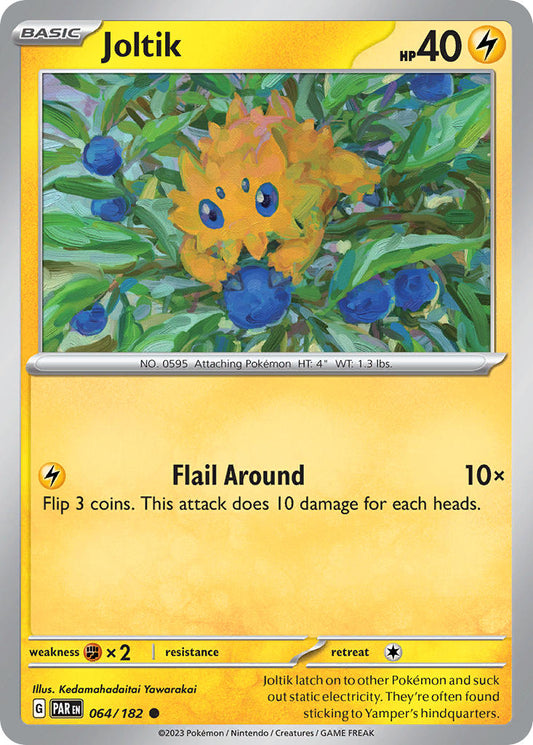 064/182 Joltik - SCARLET AND VIOLET: PARADOX RIFT - Pokemon Single Card