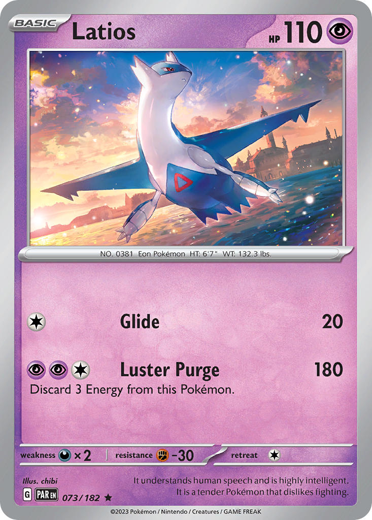 073/182 Latios - SCARLET AND VIOLET: PARADOX RIFT - Pokemon Single Card