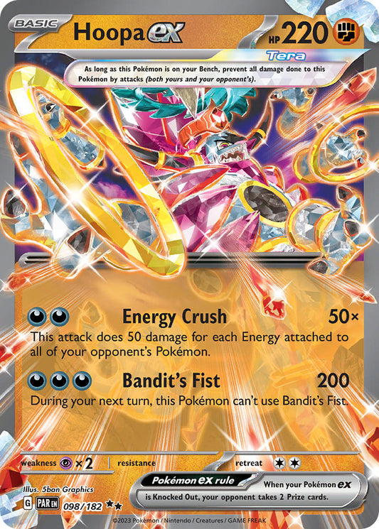 098/182 Hoopa ex - SCARLET AND VIOLET: PARADOX RIFT - Pokemon Single Card