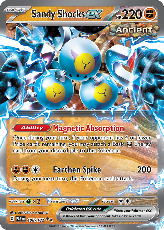 108/182 Sandy Shocks ex - SCARLET AND VIOLET: PARADOX RIFT - Pokemon Single Card