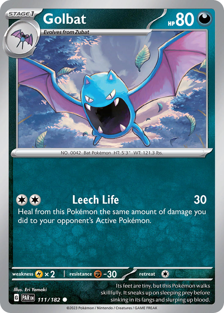 111/182 Golbat - SCARLET AND VIOLET: PARADOX RIFT - Pokemon Single Card