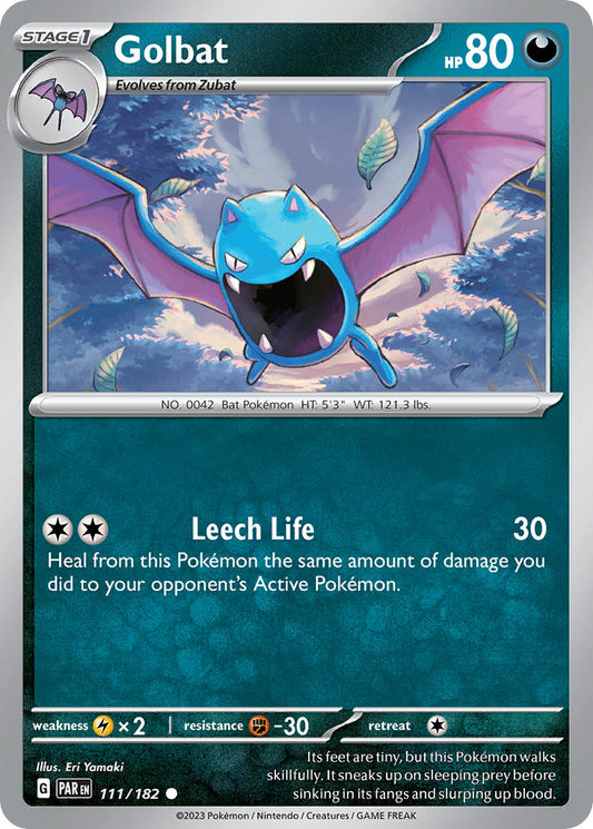 111/182 Golbat - SCARLET AND VIOLET: PARADOX RIFT - Pokemon Single Card