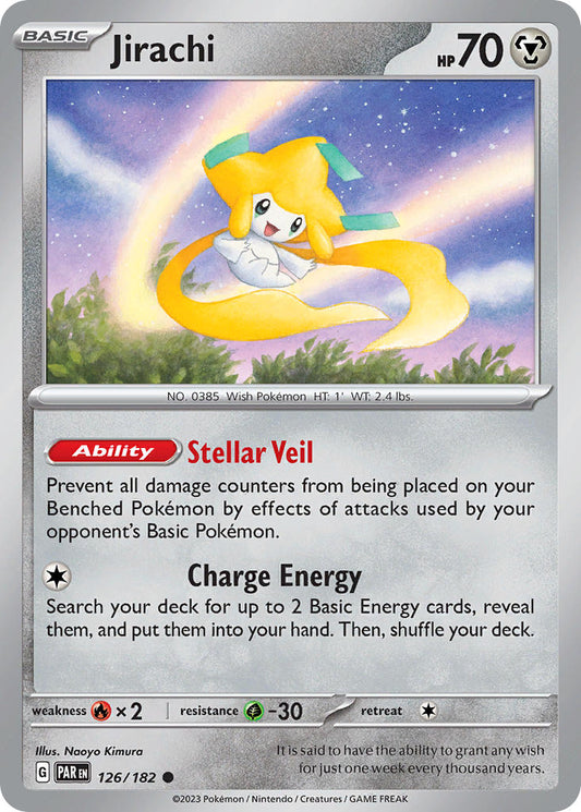 126/182 Jirachi - SCARLET AND VIOLET: PARADOX RIFT - Pokemon Single Card