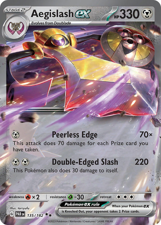 135/182 Aegislash ex - SCARLET AND VIOLET: PARADOX RIFT - Pokemon Single Card