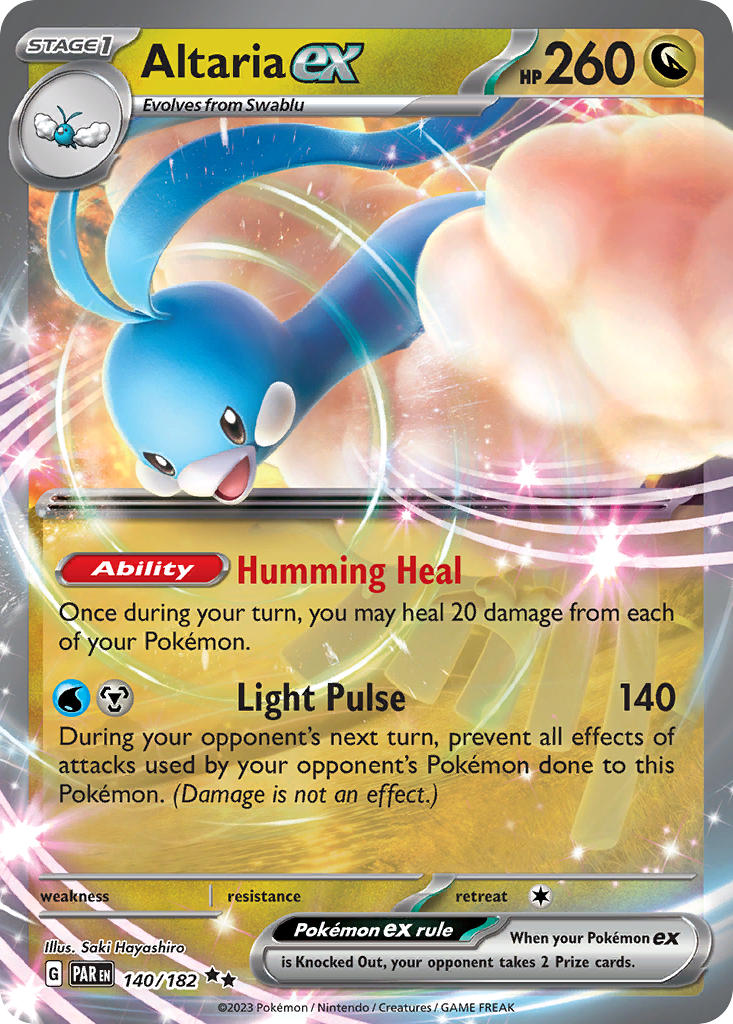 140/182 Altaria ex - SCARLET AND VIOLET: PARADOX RIFT - Pokemon Single Card