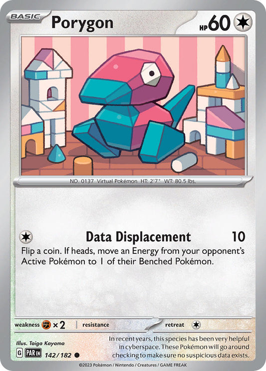 142/182 Porygon - SCARLET AND VIOLET: PARADOX RIFT - Pokemon Single Card