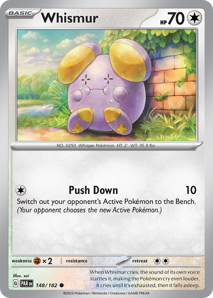 148/182 Whismur - SCARLET AND VIOLET: PARADOX RIFT - Pokemon Single Card