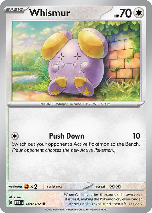 148/182 Whismur - SCARLET AND VIOLET: PARADOX RIFT - Pokemon Single Card