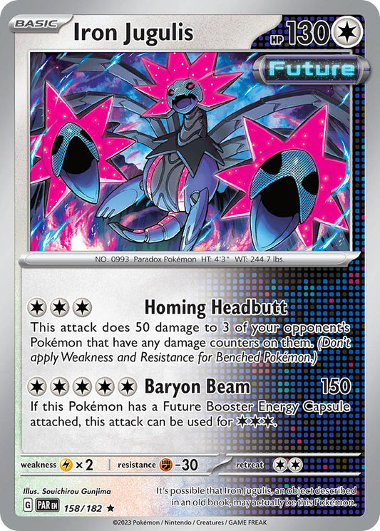 158/182 Iron Jugulis - SCARLET AND VIOLET: PARADOX RIFT - Pokemon Single Card