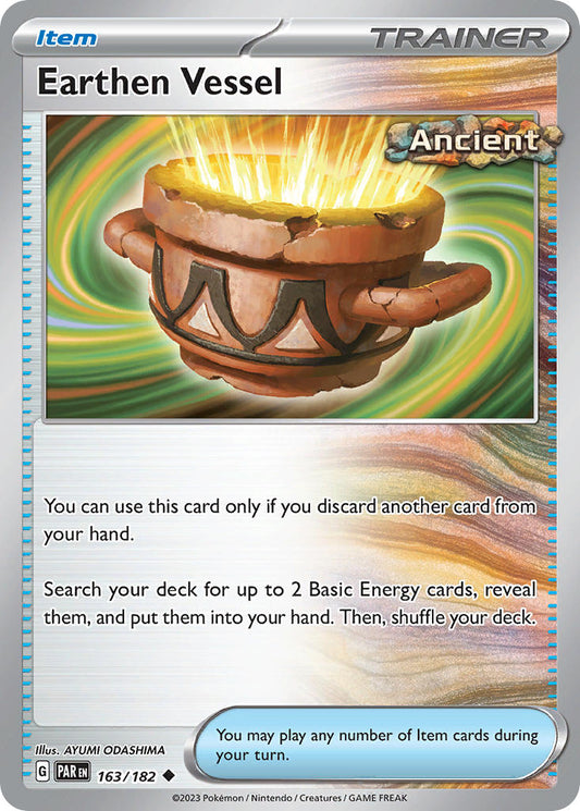 163/182 Earthen Vessel - SCARLET AND VIOLET: PARADOX RIFT - Pokemon Single Card