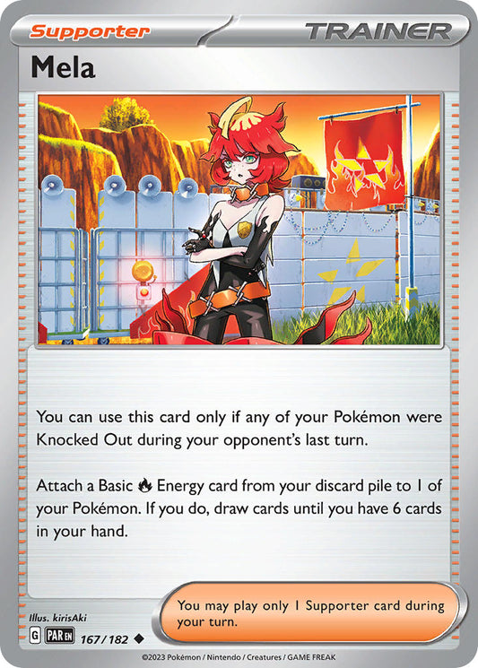 167/182 Mela - SCARLET AND VIOLET: PARADOX RIFT - Pokemon Single Card